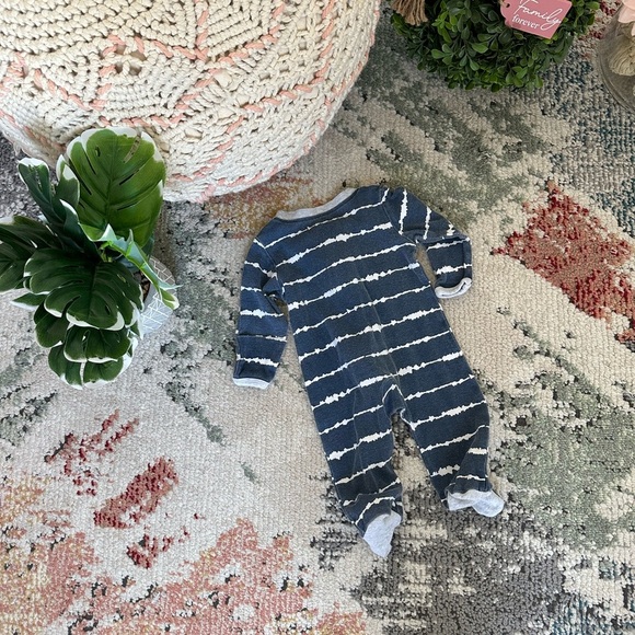 Honest Baby Co Tie Dye Organic Cotton Zip Footies One-Piece Sleep & Play 0-3 M - Picture 5 of 10